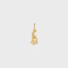 Anhänger Elefant auf Perle aus Messing mit Goldfinish und Kunstharzperle Anhänger Elefant auf Perle aus Messing mit Goldfinish und Kunstharzperle