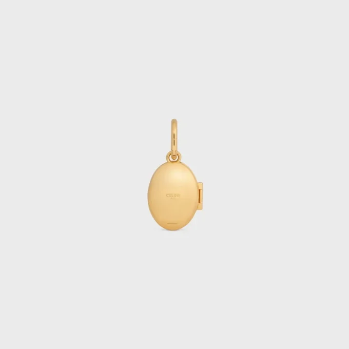 Anhänger Elefantenmedaillon aus Messing mit Goldfinish, Emaille und Stahl Anhänger Elefantenmedaillon aus Messing mit Goldfinish, Emaille und Stahl