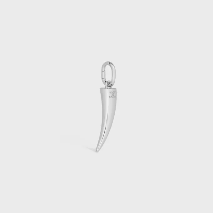 Anhänger Horn aus Messing mit Rhodiumbeschichtung Anhänger Horn aus Messing mit Rhodiumbeschichtung