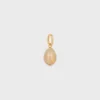 Anhänger „Stone Egg“ aus Botticino und Messing mit Goldfinish Anhänger „Stone Egg“ aus Botticino und Messing mit Goldfinish