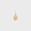 Anhänger „Stone Egg“ aus Botticino und Messing mit Goldfinish Anhänger „Stone Egg“ aus Botticino und Messing mit Goldfinish