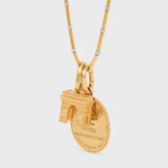 Anhänger Triomphe aus Messing mit Goldfinish