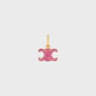 Anhänger Triomphe Strass und Messing mit Goldfinish