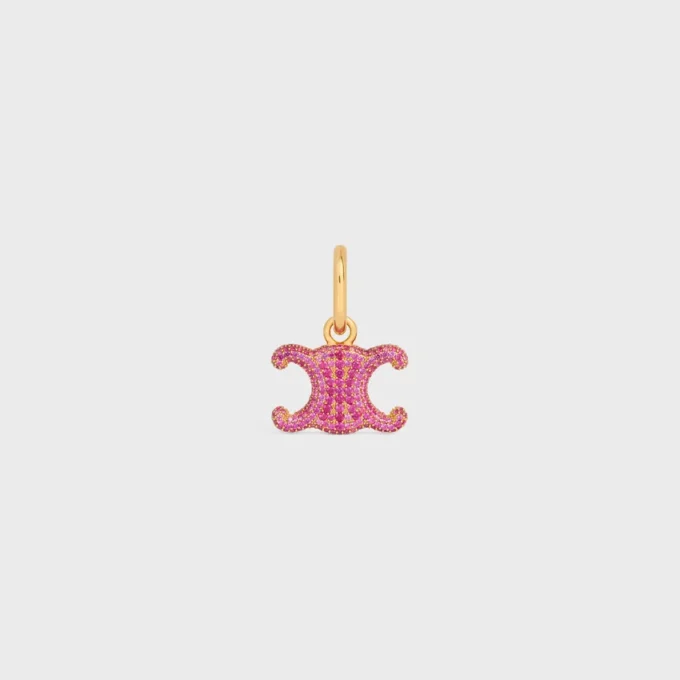 Anhänger Triomphe Strass und Messing mit Goldfinish Anhänger Triomphe Strass und Messing mit Goldfinish
