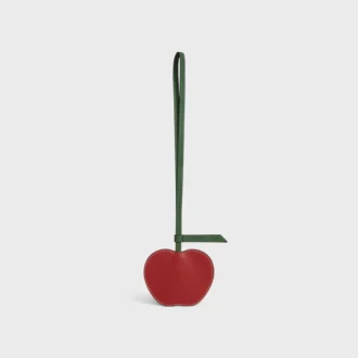 Apple-Schlüsselanhänger aus glattem Lammleder