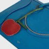 Apple-Schlüsselanhänger aus glattem Lammleder