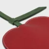 Apple-Schlüsselanhänger aus glattem Lammleder