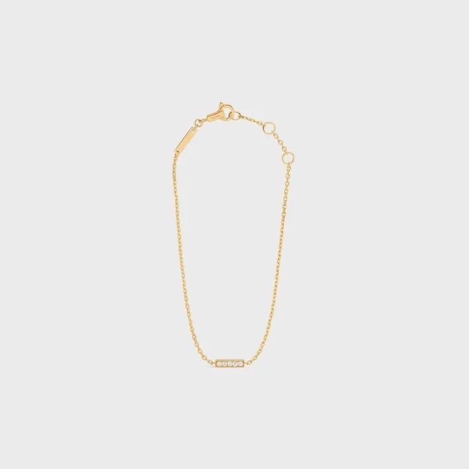 Armband der CELINE-Linie aus Gelbgold und Diamanten