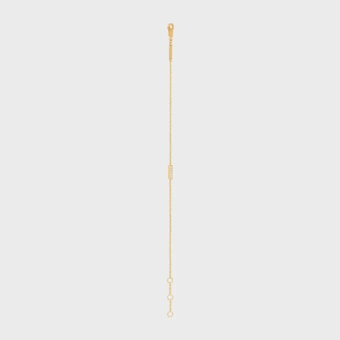 Armband der CELINE-Linie aus Gelbgold und Diamanten