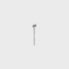 Armreif mit Knotenkordel-Muster aus Messing mit Rhodium-Finish