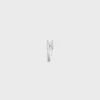 Asymmetrischer Ring „Triomphe“ aus Messing mit Rhodium-Finish