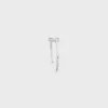 Asymmetrisches Triomphe-Armband aus Messing mit Rhodium-Finish Asymmetrisches Triomphe-Armband aus Messing mit Rhodium-Finish