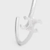 Asymmetrisches Triomphe-Armband aus Messing mit Rhodium-Finish Asymmetrisches Triomphe-Armband aus Messing mit Rhodium-Finish