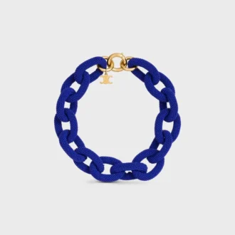 Ata CELINE Gliederkette aus Perlen und Messing mit Goldfinish