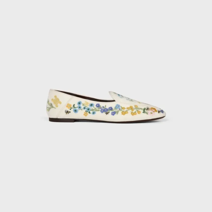 Aura Loafer aus mit Blumen besticktem Samt Aura Loafer aus mit Blumen besticktem Samt