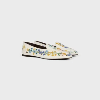 Aura Loafer aus mit Blumen besticktem Samt