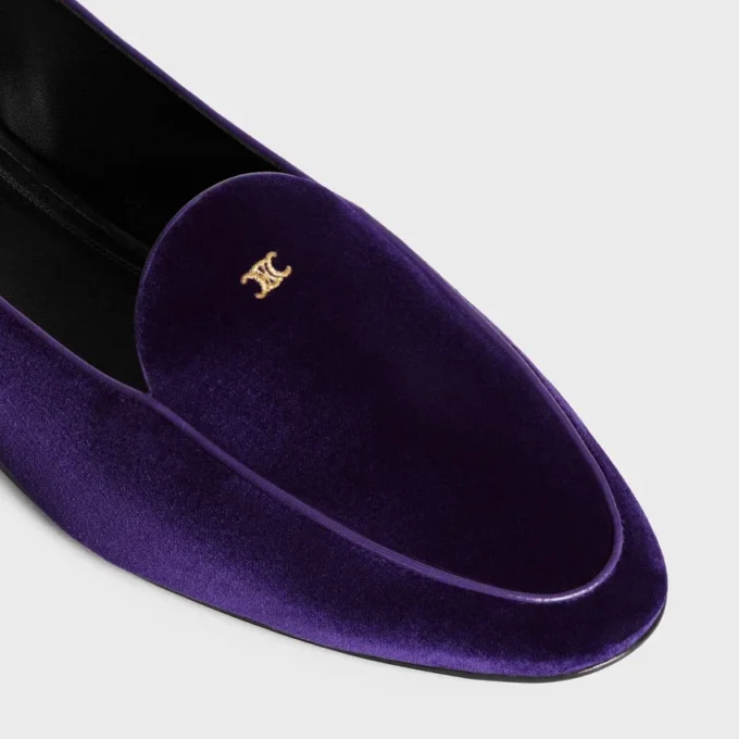 Aura Loafer mit Triomphe aus Samt