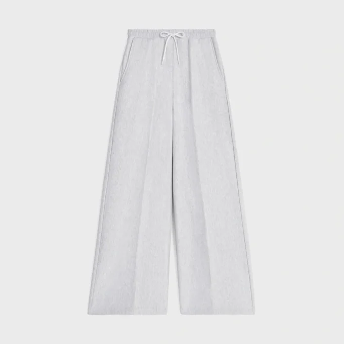 Ausgestellte Jogginghose aus Baumwollfleece Ausgestellte Jogginghose aus Baumwollfleece