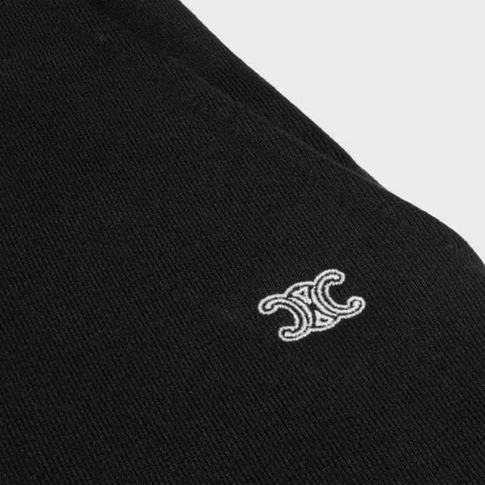 Ausgestellte Jogginghose aus Baumwollfleece Ausgestellte Jogginghose aus Baumwollfleece
