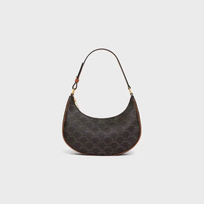 Ava-Tasche aus Triomphe Canvas und Kalbsleder