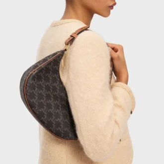 Ava-Tasche aus Triomphe Canvas und Kalbsleder
