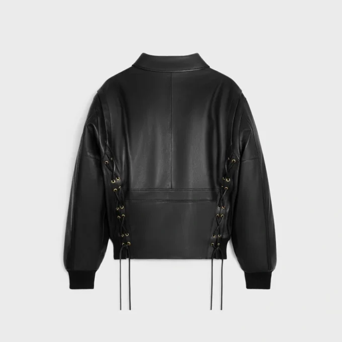 Aviator-Blouson-Jacke aus weichem Lammleder Aviator-Blouson-Jacke aus weichem Lammleder