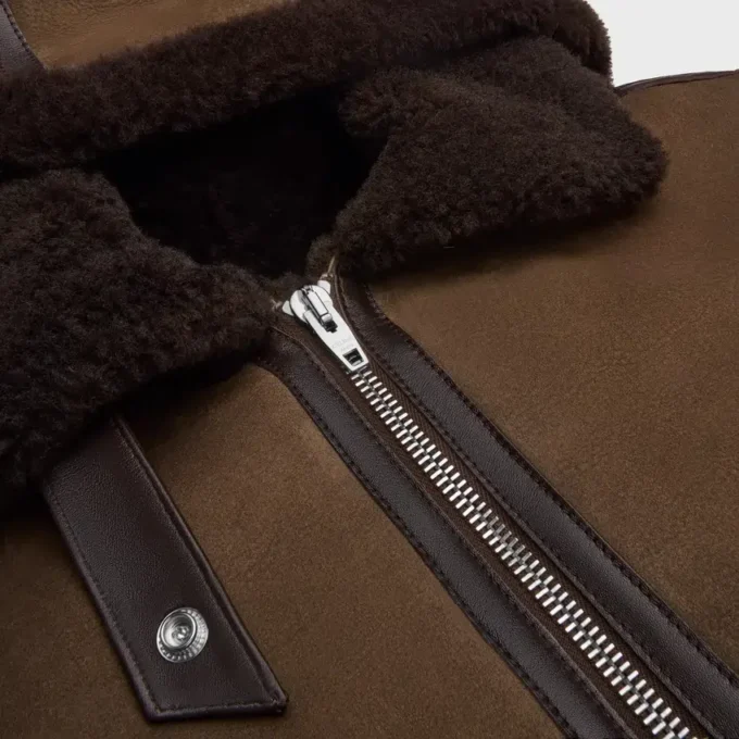Aviator-Jacke aus Wildleder