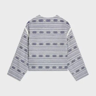 Baja-Strickjacke aus Baumwollwolle