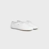 Ballerina-Schuh mit Schnürung aus Lammleder Ballerina-Schuh mit Schnürung aus Lammleder