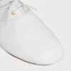 Ballerina-Schuh mit Schnürung aus Lammleder
