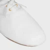 Ballerina-Schuh mit Schnürung aus Lammleder Ballerina-Schuh mit Schnürung aus Lammleder