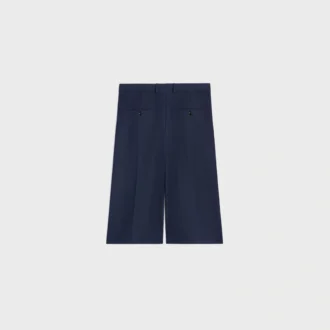 Bermudashorts aus Baumwoll- und Wollgabardine