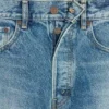 Bestickte Boyfriend-Jeans 001 aus Baumwoll-Denim