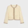 Bestickte Chelsea-Jacke aus Seide Natta