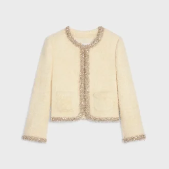 Bestickte Chelsea-Jacke aus Seide Natta