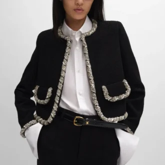 Bestickte Icone-Jacke aus Natta-Wolle