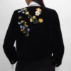 Bestickte Icone-Jacke aus Samt