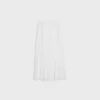 Bestickter Midirock aus Baumwoll-Cambric Bestickter Midirock aus Baumwoll-Cambric