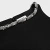 Besticktes Kleid aus doppeltem Wollkrepp