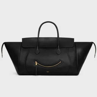 Big Smile Luggage aus geschmeidigem, glänzendem Lammleder