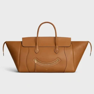 Big Smile-Luggage aus natürlichem, geschmeidigem Kalbsleder