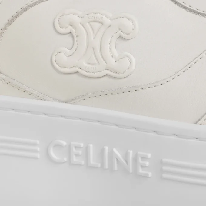Block-Keil-Sneaker aus Kalbsleder Block-Keil-Sneaker aus Kalbsleder