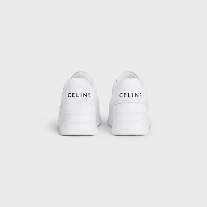 Block-Sneaker mit Keilsohle aus Kalbsleder Block-Sneaker mit Keilsohle aus Kalbsleder