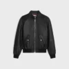 Blouson-Jacke mit Reißverschluss aus weichem Lammleder Blouson-Jacke mit Reißverschluss aus weichem Lammleder