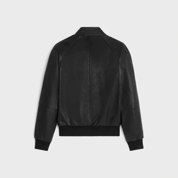 Blouson-Jacke mit Reißverschluss aus weichem Lammleder Blouson-Jacke mit Reißverschluss aus weichem Lammleder
