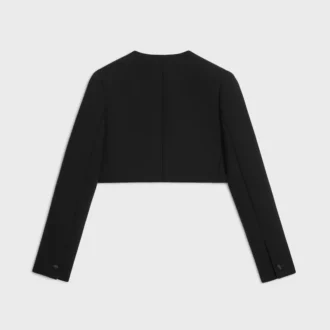 Bolero-Jacke aus doppeltem Wollkrepp