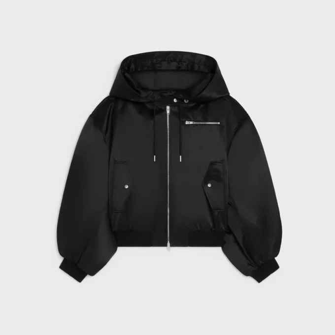 Bomberjacke aus Baumwollsatin Bomberjacke aus Baumwollsatin