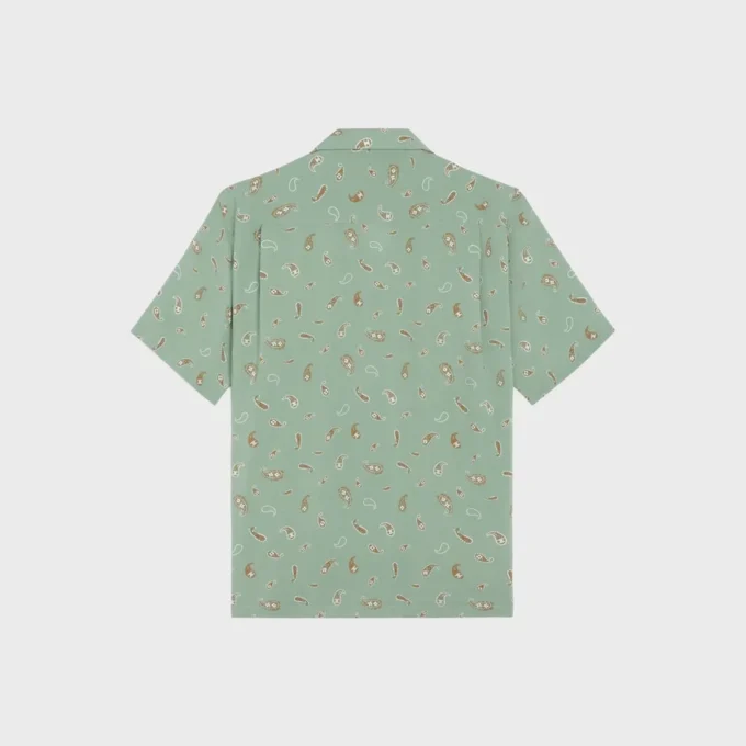 Bowlinghemd mit Paisley-Print aus Viskose Bowlinghemd mit Paisley-Print aus Viskose
