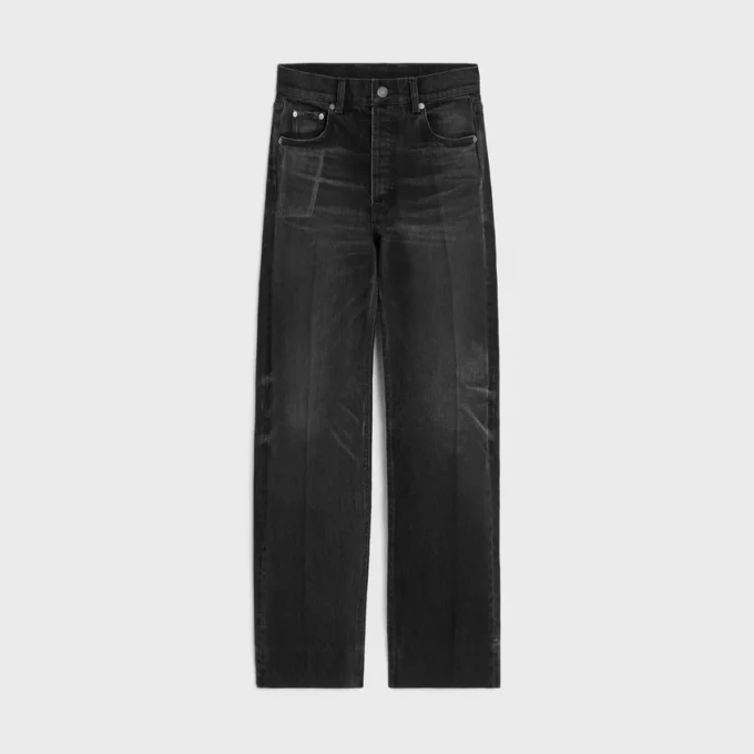 Boyfriend-Jeans 001 aus Baumwoll-Denim