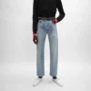 Boyfriend-Jeans 001 aus Baumwoll-Denim